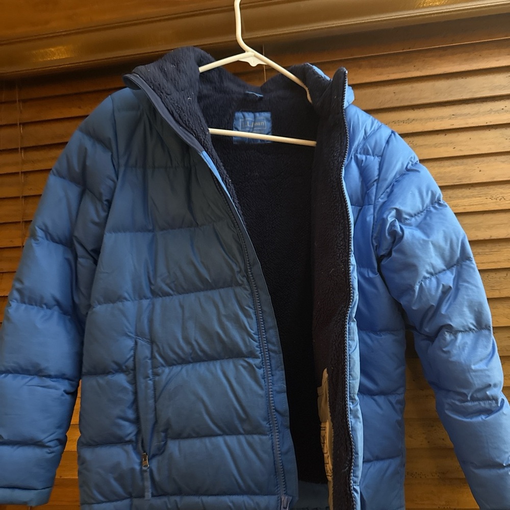 L.L. Bean Kids Blue Puffer Jacket